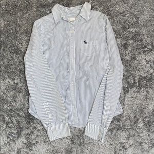 Pin striped button up